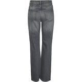 PIECES PIECES dame bukser PCSIFFI Restudsalg Grey Denim RHINESTONE