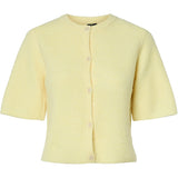 PIECES PIECES dame cardigan PCSILLY Cardigan Pale Banana MELANGE