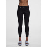 PIECES PIECES dame jeans PCDELLY Restudsalg Black Denim