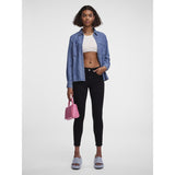 PIECES PIECES dame jeans PCDELLY Restudsalg Black Denim