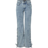 PIECES PIECES dame jeans PCFENDA Restudsalg Light Blue Denim