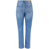 PIECES PIECES dame jeans PCLUNA Restudsalg Medium blue denim