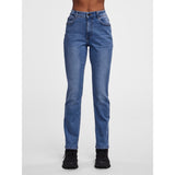 PIECES PIECES dame jeans PCLUNA Restudsalg Medium blue denim