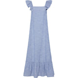 PIECES PIECES dame kjole PCAPIA Restudsalg Coronet Blue Stripes Bright white