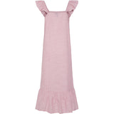 PIECES PIECES dame kjole PCAPIA Restudsalg Pink Lemonade Stripes Bright white