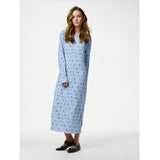 PIECES PIECES dame kjole PCFLORA Dress Cashmere Blue BLUE FLOWERS