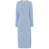 PIECES PIECES dame kjole PCFLORA Dress Cashmere Blue BLUE FLOWERS