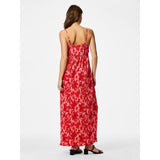 PIECES PIECES dame kjole PCFLORA Dress Adrenaline Rush Red tone flowers