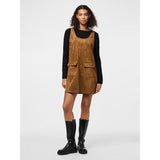 PIECES PIECES dame kjole PCJUNO Restudsalg Amber Brown