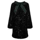 PIECES PIECES dame kjole PCKAM Restudsalg Black Black sequins