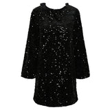 PIECES PIECES dame kjole PCKAM Restudsalg Black Black sequins