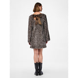 PIECES PIECES dame kjole PCKAM Restudsalg Morel Silver sequins