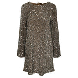 PIECES PIECES dame kjole PCKAM Restudsalg Morel Silver sequins