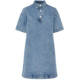 PIECES PIECES dame kjole PCKENYA Restudsalg Medium blue denim