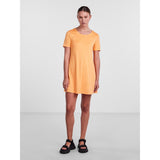 PIECES PIECES dame kjole PCMYNTE Restudsalg Orange Chiffon