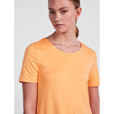 PIECES PIECES dame kjole PCMYNTE Restudsalg Orange Chiffon