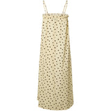 PIECES PIECES dame kjole PCPARKER Dress French Vanilla Brown polka dots