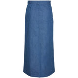 PIECES PIECES dame nederdel PCASTA Skirt Medium blue denim