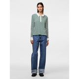 PIECES PIECES dame polo PCDONNA Polo Hunter Green Coconut Milk