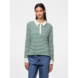 PIECES PIECES dame polo PCDONNA Polo Hunter Green Coconut Milk