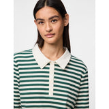 PIECES PIECES dame polo PCDONNA Polo Hunter Green Coconut Milk