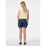 PIECES PIECES dame shorts PCABBI Restudsalg Medium blue denim