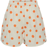 PIECES PIECES dame shorts PCADDI Restudsalg Cloud Cream FLAME ORANGE DOTS
