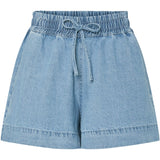 PIECES PIECES dame shorts PCFLORA Restudsalg Light Blue Denim