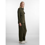 PIECES PIECES dame skjorte PCDRE Shirt Deep Lichen Green