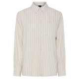 PIECES PIECES dame skjorte PCPIA Shirt Birch Stripes black