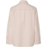 PIECES PIECES dame skjorte PCSULLE Restudsalg Cloud Dancer Stripes Pink Lemonade