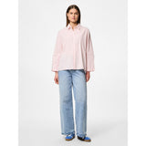 PIECES PIECES dame skjorte PCSULLE Restudsalg Cloud Dancer Stripes Pink Lemonade