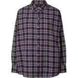PIECES PIECES dame skjorte PCVIOLET Shirt Plum Perfect Maritime Blue