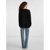 PIECES PIECES dame strik PCJULIANA Restudsalg Black