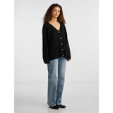 PIECES PIECES dame strik PCJULIANA Restudsalg Black
