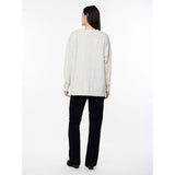 PIECES PIECES dame strik PCJULIANA Restudsalg Whitecap Gray