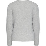 PIECES PIECES dame strik PCSILLY Restudsalg Light Grey Melange