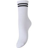 PIECES PIECES dame strømper PCSABINE Socks Bright White Black