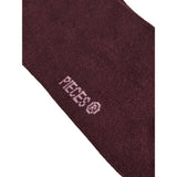 PIECES PIECES dame strømper PCSABINE Socks Winetasting WIDE-SEA PINK-NANTUCK