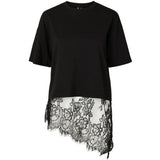 PIECES PIECES dame t-shirt PCMAVE T-shirt Black