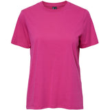 PIECES PIECES dame t-shirt PCRIA T-shirt Beetroot Purple