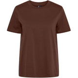 PIECES PIECES dame t-shirt PCRIA T-shirt Chocolate Fondant