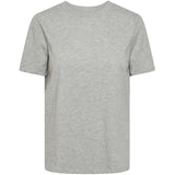PIECES PIECES dame t-shirt PCRIA T-shirt Light Grey Melange