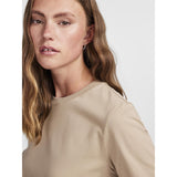 PIECES PIECES dame t-shirt PCRIA T-shirt Silver Mink