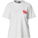 PIECES PIECES dame t-shirts PCGABBI Restudsalg Bright White CHERRY BOMB