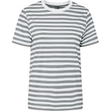 PIECES PIECES dame tee PCRIA T-shirt Ultimate Grey BRIGHT WHITE
