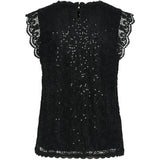 PIECES PIECES dame top PCOLLINE Restudsalg Black
