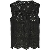 PIECES PIECES dame top PCVILDE Restudsalg Black