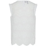 PIECES PIECES dame top PCVILDE Restudsalg Bright White