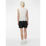 PIECES PIECES dame top PCVILDE Restudsalg Bright White